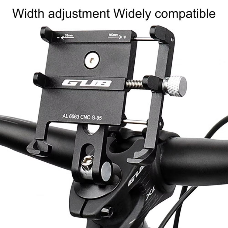 GUB G-95 Bicycle Mobile Phone Holder Bicycle Navigation Handlebar Bowl Cover Mount(Black) - Holders by GUB | Online Shopping South Africa | PMC TechLife | Buy Now Pay Later Mobicred