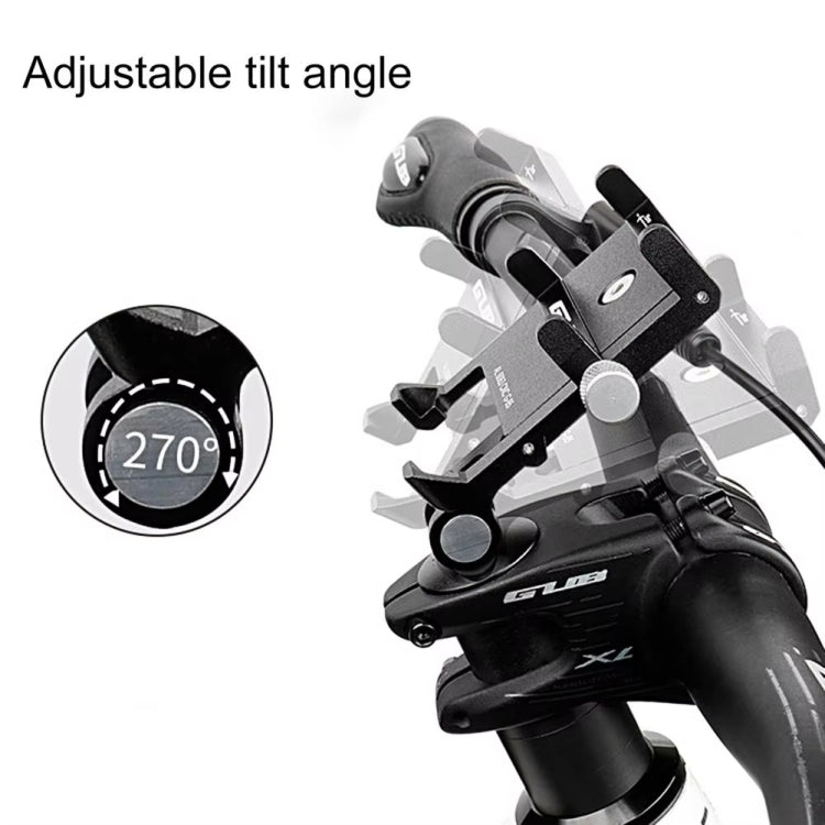 GUB G-95 Bicycle Mobile Phone Holder Bicycle Navigation Handlebar Bowl Cover Mount(Black) - Holders by GUB | Online Shopping South Africa | PMC TechLife | Buy Now Pay Later Mobicred