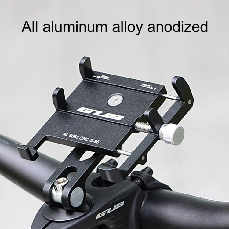 GUB G-95 Bicycle Mobile Phone Holder Bicycle Navigation Handlebar Bowl Cover Mount(Black) - Holders by GUB | Online Shopping South Africa | PMC TechLife | Buy Now Pay Later Mobicred