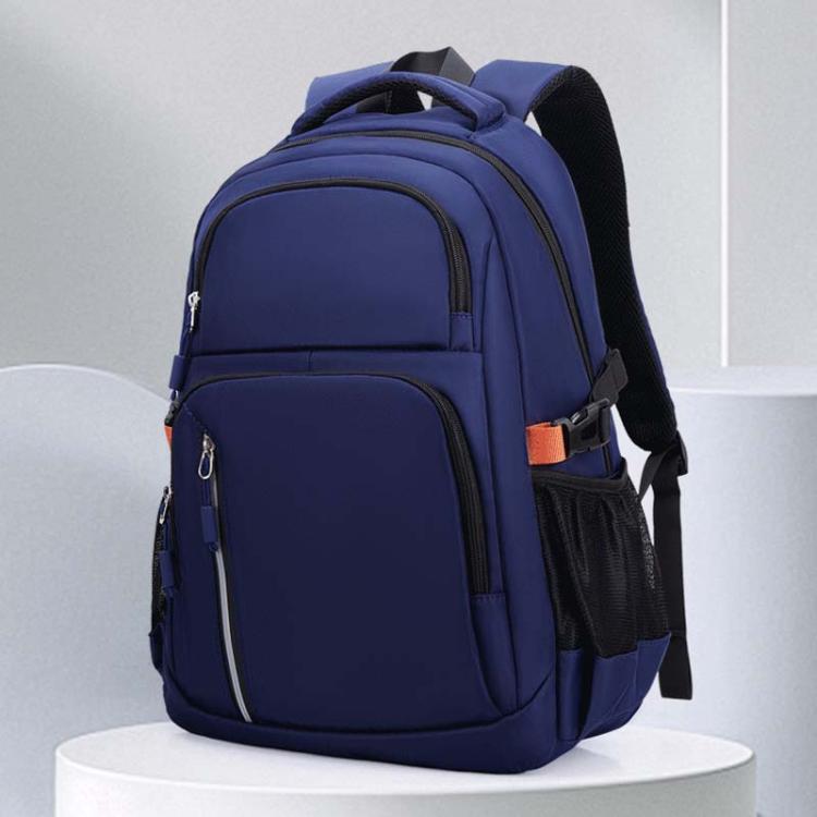 SKV B23344 Men Large Capacity Business Laptop Backpack Outdoor Traveling Double Shoulder Bag(Blue) - Backpack by SKV | Online Shopping South Africa | PMC TechLife | Buy Now Pay Later Mobicred
