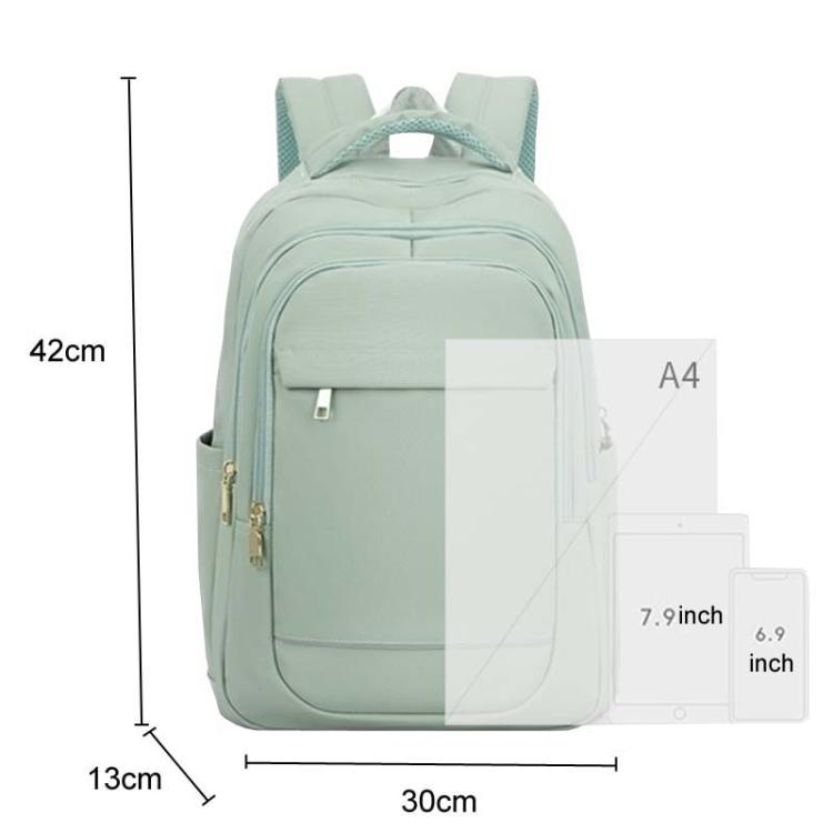 SKV B23874 Large Capacity Water Resistant Double Shoulder Casual Laptop Bag(Matcha Color) - free shipping - PMC TechLife - Order now!
