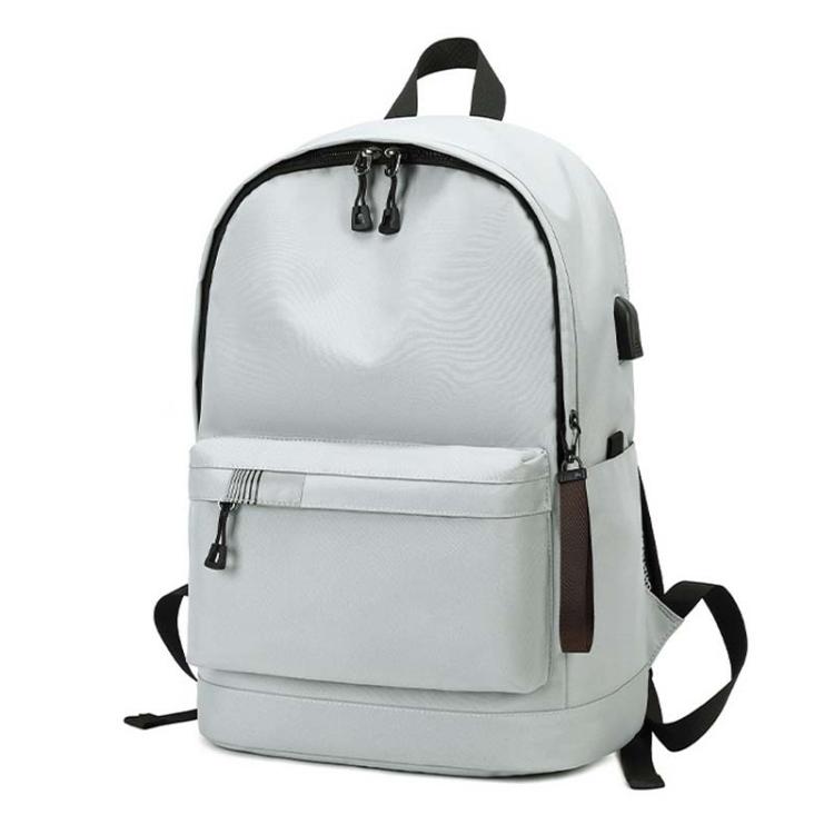 SKV B21071 Large Capacity Student School Bags Leisure Traveling Double Shoulder Laptop Backpack(Silver Gray) - Backpack by SKV | Online Shopping South Africa | PMC TechLife | Buy Now Pay Later Mobicred