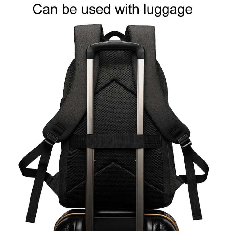 SKV B20537 Lightweight Traveling Double Shoulder Bag Large Capacity Laptop Backpack(Blue) - Backpack by SKV | Online Shopping South Africa | PMC TechLife | Buy Now Pay Later Mobicred