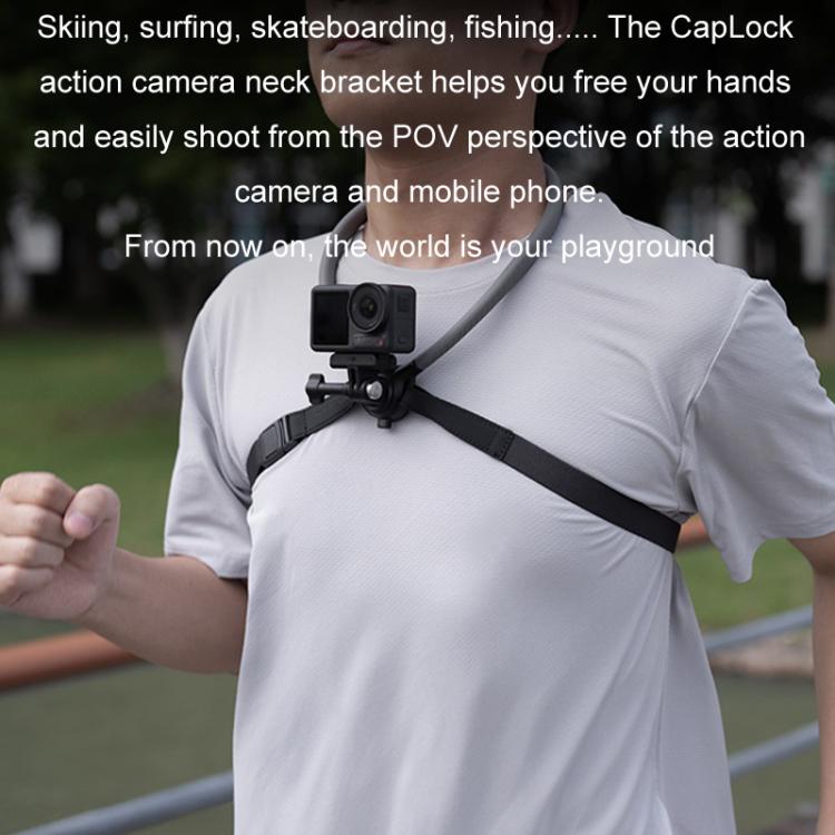 PGYTECH Sports Camera Neck Mount For Angled Shooting, Specifications: P-GM-153 Set - free shipping - PMC TechLife - Order now!