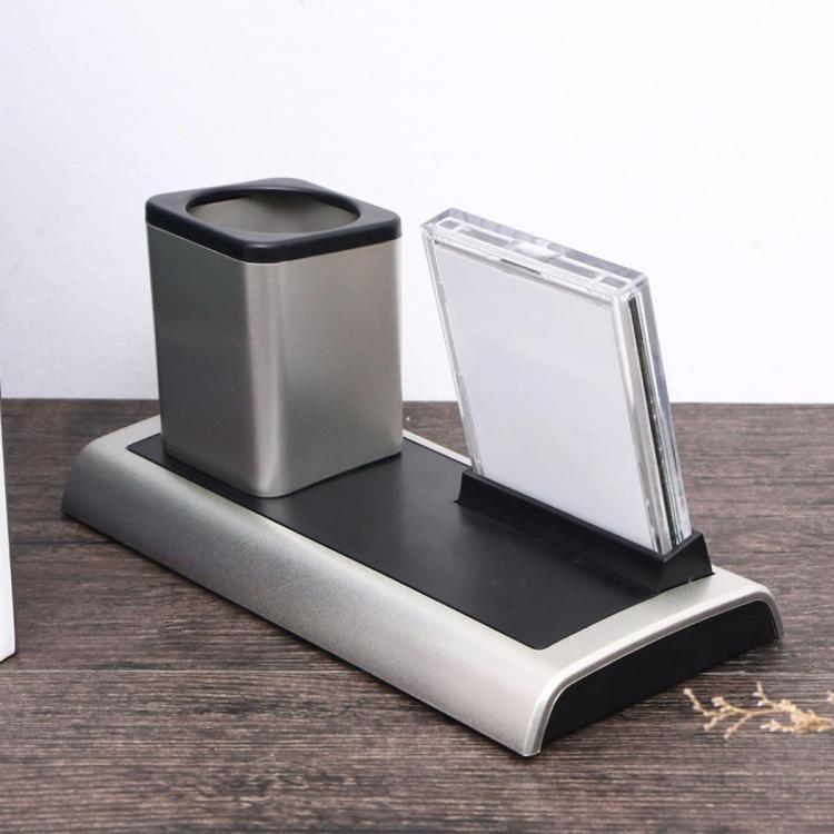 288A Multifunctional Colorful Calendar / Temperature Display LED Alarm Clock With Pen Holder(Silver) - Alarm Clocks by PMc TechLife | Online Shopping South Africa | PMc TechLife | Buy Now Pay Later Mobicred