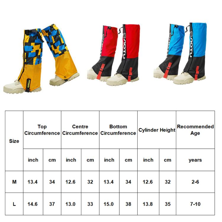 AOTU  AT8913 1pair Children Riding Skiing Waterproof Calf Protectors Outdoor Sandproof Shoes Covers, Color: Blue Cat With Fleece L - Mountaineering Outfit by AOTU | Online Shopping South Africa | PMC TechLife | Buy Now Pay Later Mobicred