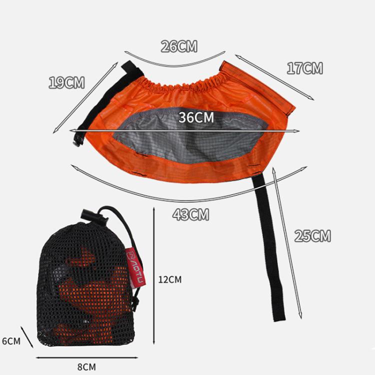 AOTU AT8917 1pair With Reflective Strip Outdoor Mountaineering Hiking Snowproof Footwear Desert Sandproof Shoe Covers(Orange) - Mountaineering Outfit by AOTU | Online Shopping South Africa | PMC TechLife | Buy Now Pay Later Mobicred