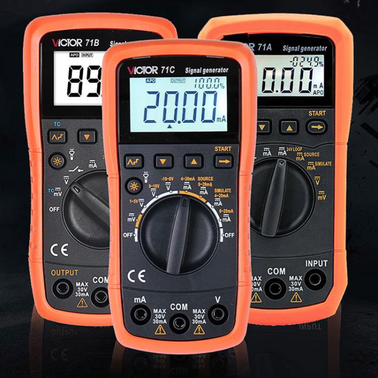 Victor Output Current Voltage Process Signal Source Multimeter, Model: VC71B - free shipping - PMC TechLife - Order now!