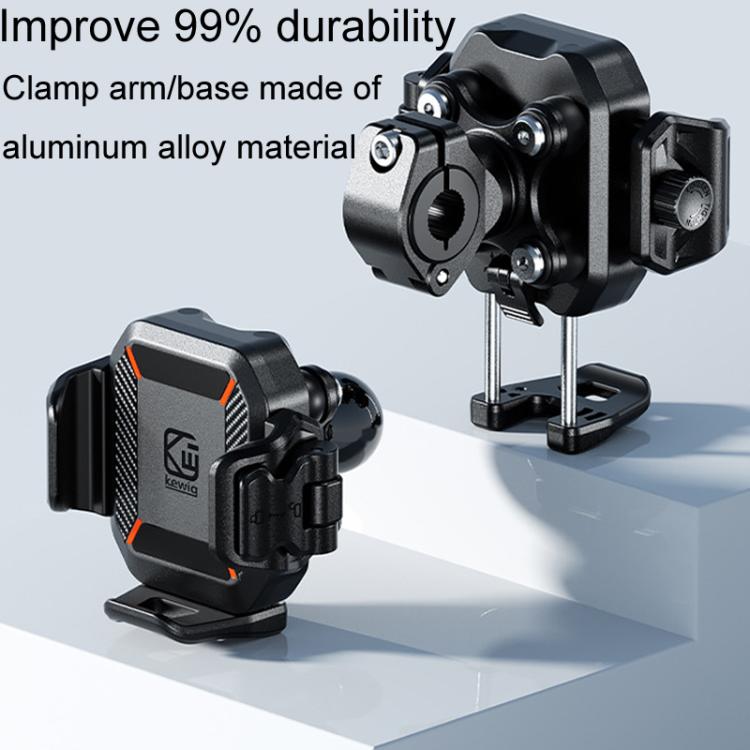 Kewig M33-C3 Outdoor Motorcycle Bike Riding Anti-Theft Shock Absorbing Cell Phone Holder(Rearview Mirror Lever) - free shipping - PMC TechLife - Order now!