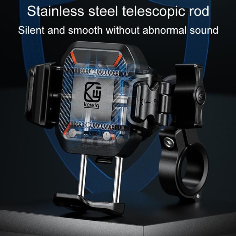 Kewig M33-C3 Outdoor Motorcycle Bike Riding Anti-Theft Shock Absorbing Cell Phone Holder(Rearview Mirror Lever) - free shipping - PMC TechLife - Order now!