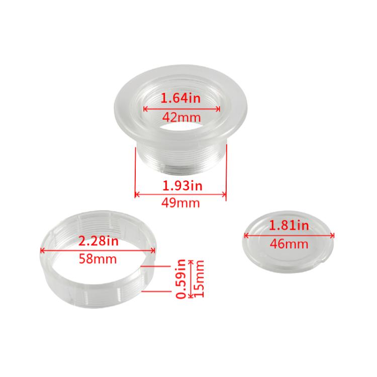 1.63 Inch RV Sunshade Eyelet Plug Cap(Transparent) - Window Foils & Solar Protection by PMC TechLife | Online Shopping South Africa | PMC TechLife | Buy Now Pay Later Mobicred