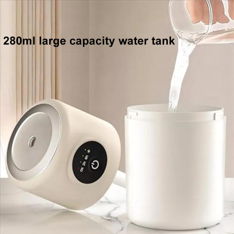 USB Intelligent Home Large Capacity Humidifier With Night Light Small Air Purifier, Color: Beige+Base - free shipping - PMC TechLife - Order now!