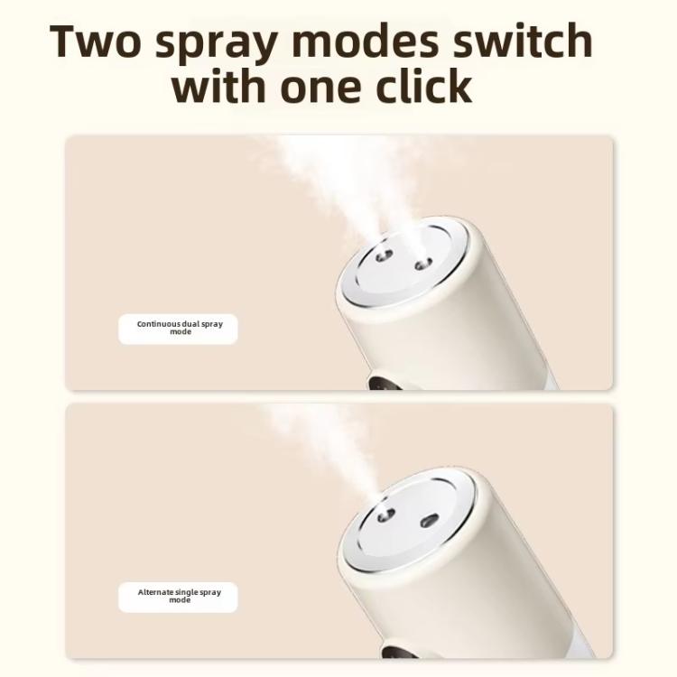 Desktop Dual Port Humidifier Portable Mini Air Purifier With Nightlight, Color: White+Base - free shipping - PMC TechLife - Order now!