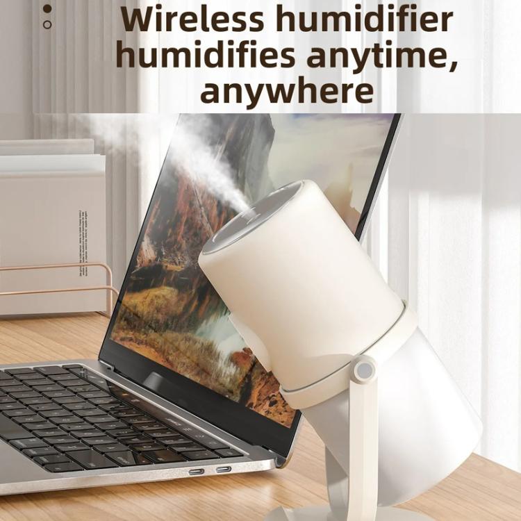 Desktop Dual Port Humidifier Portable Mini Air Purifier With Nightlight, Color: White+Base - free shipping - PMC TechLife - Order now!