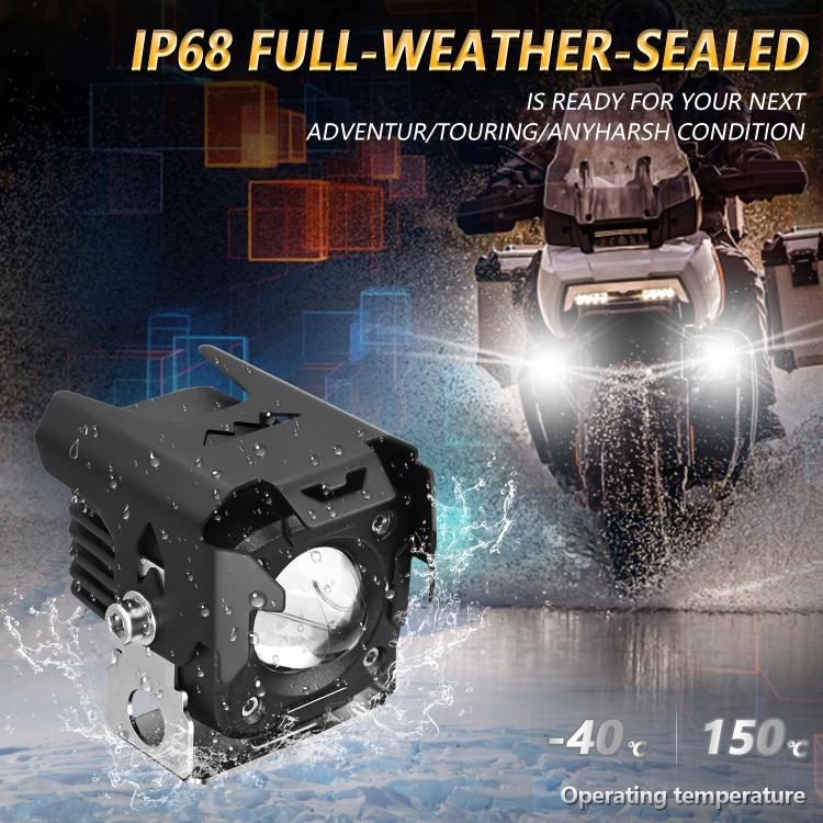 Motorcycle Spotlight Strobe 6 Modes With Control Cable Set(SK1 POR) - Headlights by PMc TechLife | Online Shopping South Africa | PMc TechLife | Buy Now Pay Later Mobicred