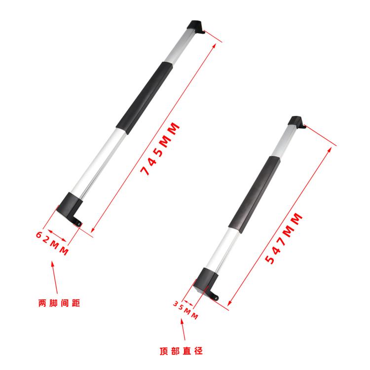 RV Screen Three-section Split Telescopic Rod L-shaped Replacement Handle, Specifications: Left Hand+Right Hand - Door Handles by PMC TechLife | Online Shopping South Africa | PMC TechLife | Buy Now Pay Later Mobicred