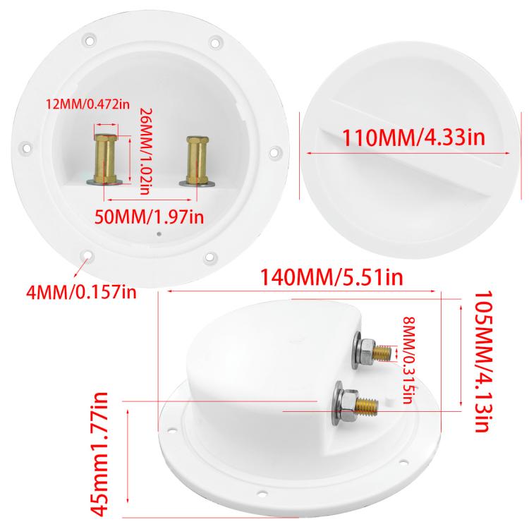 RV Marine Waterproof Sea Fishing Sealed Pure Copper Conductive Junction Box, Configuration: CP-5095 - Marine Accessories & Parts by PMC TechLife | Online Shopping South Africa | PMC TechLife | Buy Now Pay Later Mobicred