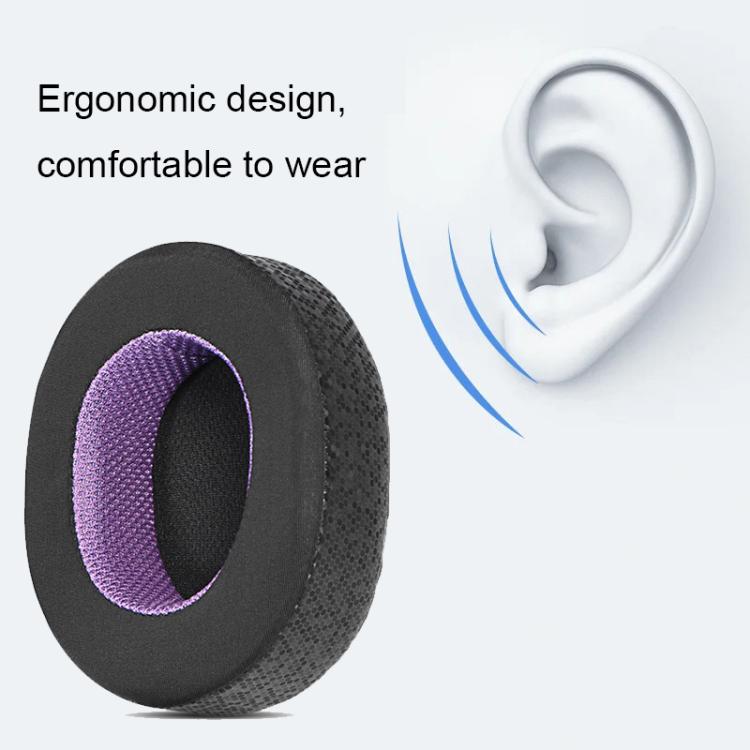 1pair Headset Sponge Earmuffs for SteelSeries Arctis Pro / Arctis 3 / 5 / 7, Color: Black Green Ice Silk - free shipping - PMc TechLife - Order now!