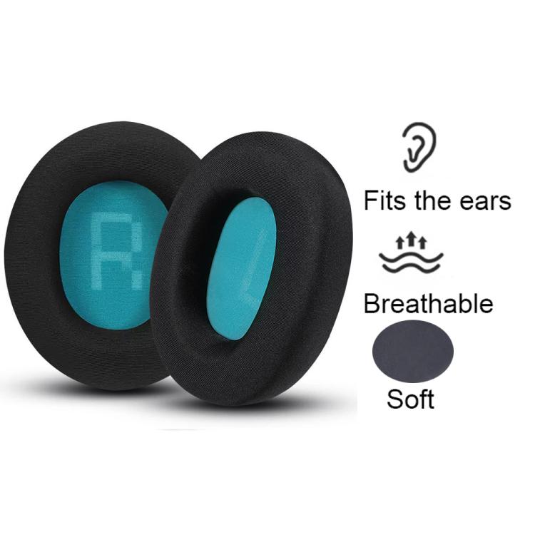 1pair Headset Sponge Earmuffs for SteelSeries Arctis Pro / Arctis 3 / 5 / 7, Color: Black Green Ice Silk - free shipping - PMc TechLife - Order now!
