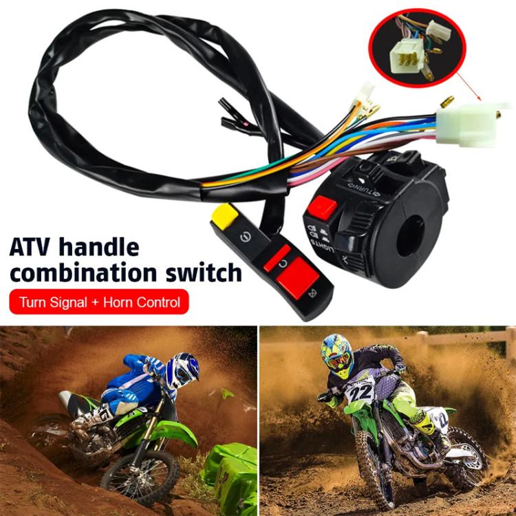 BZKG-ATV Off-Road Motorcycle Modified Accessories Handlebar Combination Switch(Black) - Electrical System by PMC TechLife | Online Shopping South Africa | PMC TechLife | Buy Now Pay Later Mobicred