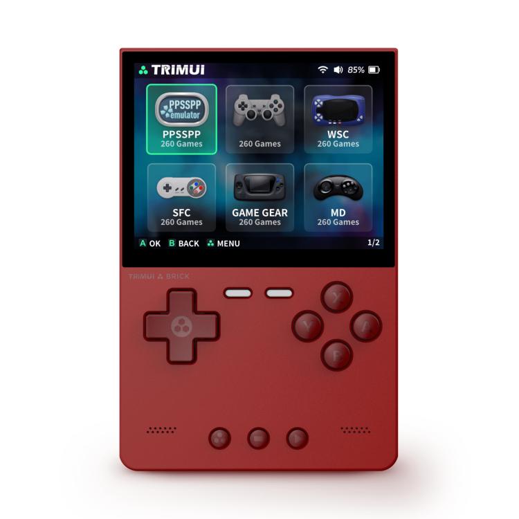 TRIMUI BRICK Open Source Pocket Console Portable Wireless Bluetooth HD Retro Arcade, Size: 64G(Red) - free shipping - PMc TechLife - Order now!