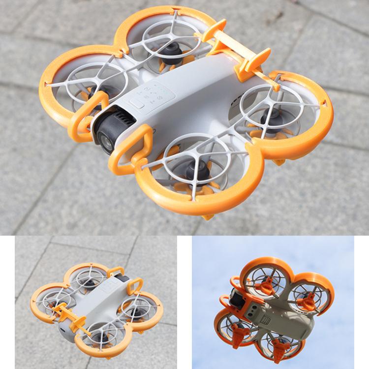 For DJI Neo CQT Impact Protection Cover + Bumper + Folding Stand + Tail Wing 4 In 1 Set(Orange) - free shipping - PMC TechLife - Order now!