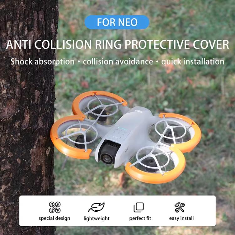 For DJI Neo CQT Paddle Bumper Ring Protective Cover Scratch Resistant Bumper Strips(Black) - free shipping - PMC TechLife - Order now!