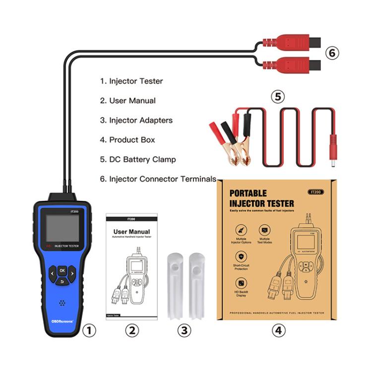 OBDResource 5V/12V Automotive Fuel Injector Custom Settings Dual Head Tester - free shipping - PMC TechLife - Order now!