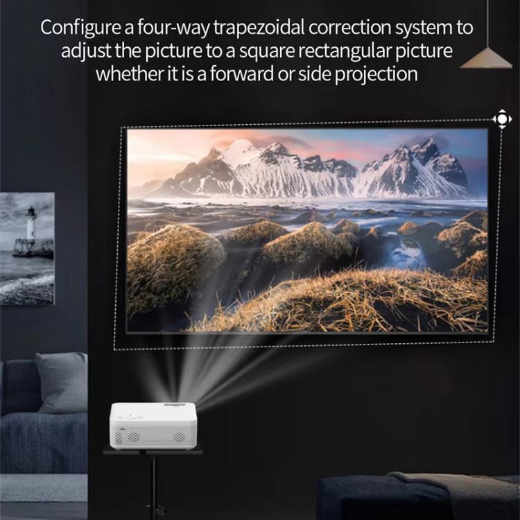 Z01 1080P 5G Bluetooth Projector Android 9.0 System Supports Mirroring Screen UK Plug - LED Projector by PMC TechLife | Online Shopping South Africa | PMC TechLife | Buy Now Pay Later Mobicred