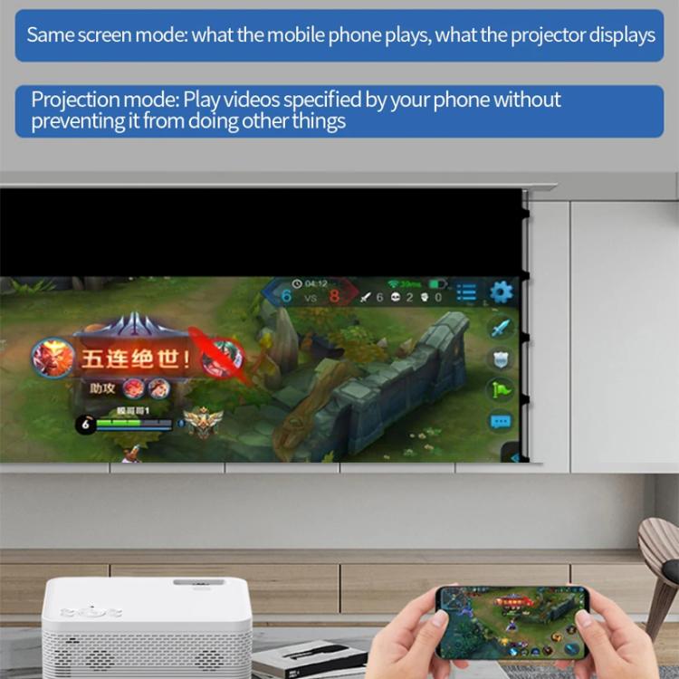 Z01 1080P 5G Bluetooth Projector Android 9.0 System Supports Mirroring Screen UK Plug - LED Projector by PMC TechLife | Online Shopping South Africa | PMC TechLife | Buy Now Pay Later Mobicred
