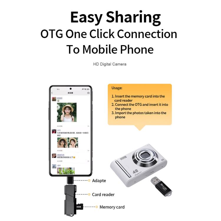 DC03H 2.4-Inch 16X Digital Zoom Electronic Image Stabilization 4K HD Digital Camera(Pink) - Children Cameras by PMC TechLife | Online Shopping South Africa | PMC TechLife | Buy Now Pay Later Mobicred