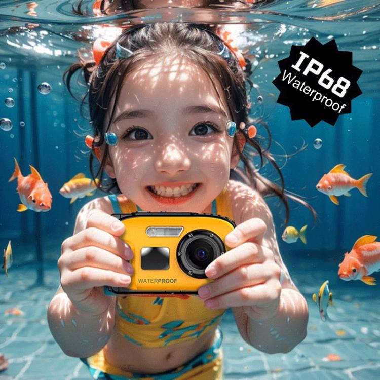 IP68 5m Waterproof Sports Digital Camera Kids Student DV Camera(Yellow) - Video Cameras by PMC TechLife | Online Shopping South Africa | PMC TechLife | Buy Now Pay Later Mobicred