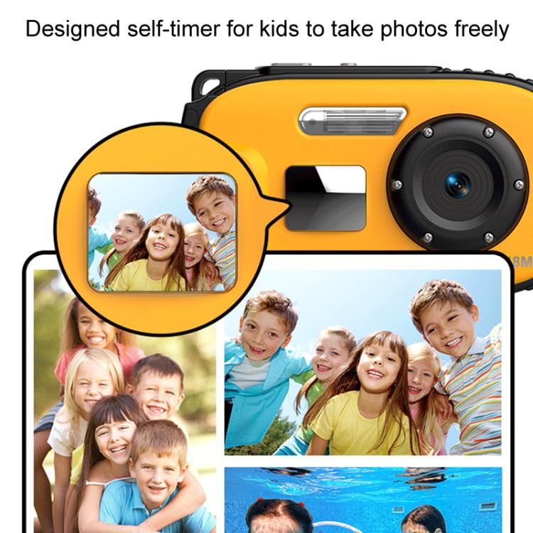 IP68 5m Waterproof Sports Digital Camera Kids Student DV Camera(Yellow) - Video Cameras by PMC TechLife | Online Shopping South Africa | PMC TechLife | Buy Now Pay Later Mobicred