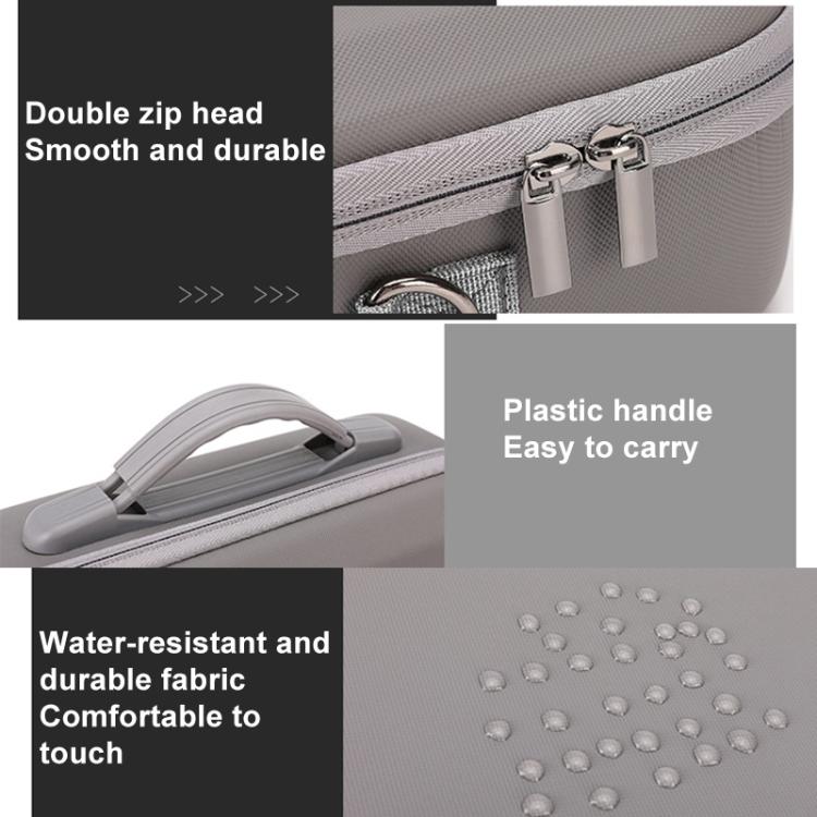 For DJI Neo BKANO NE-010 PU Storage Bag Hard Case Shoulder Bag(Gray) - free shipping - PMC TechLife - Order now!