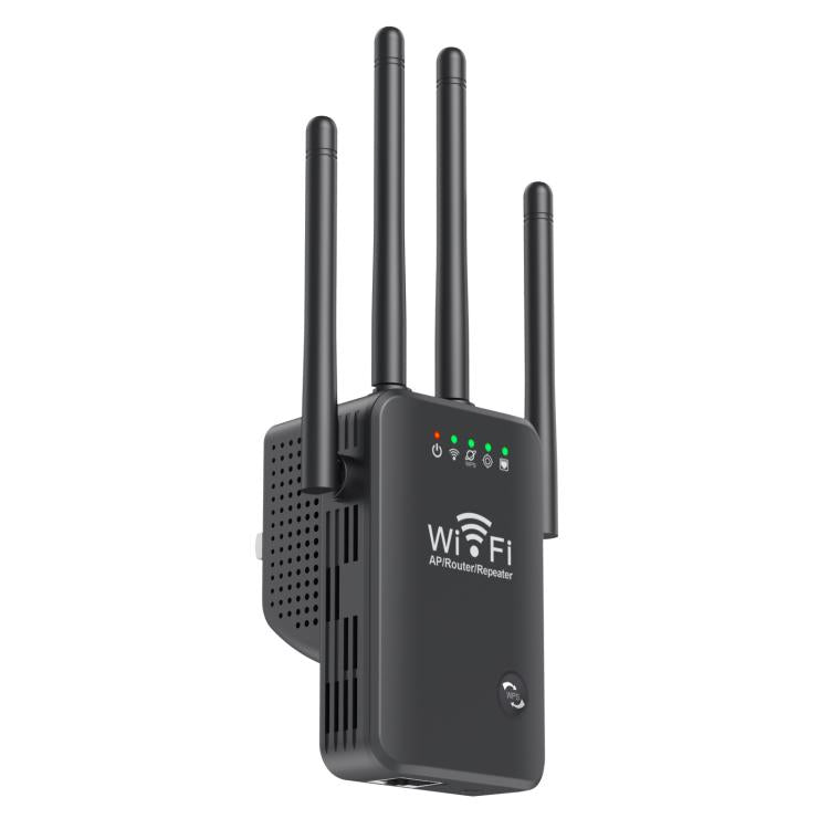 Urant U9 300Mbps 2.4G Wireless Repeater WiFi Signal Amplifier Support WPS Quick Setting EU Plug Black - Broadband Amplifiers by Urant | Online Shopping South Africa | PMC TechLife | Buy Now Pay Later Mobicred