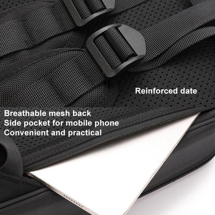 For DJI Air 3 / 3S BKANO AS3-013 Portable Shoulder Bag Hard-shell Storage Backpack(Black) - free shipping - PMC TechLife - Order now!