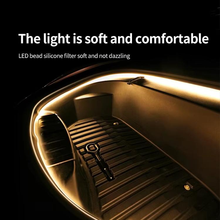 For Tesla Model 3 / Y Front Trunk Atmosphere Decorative Lights Welcome Light Bar(Warm Light) - Atmosphere lights by PMc TechLife | Online Shopping South Africa | PMc TechLife | Buy Now Pay Later Mobicred