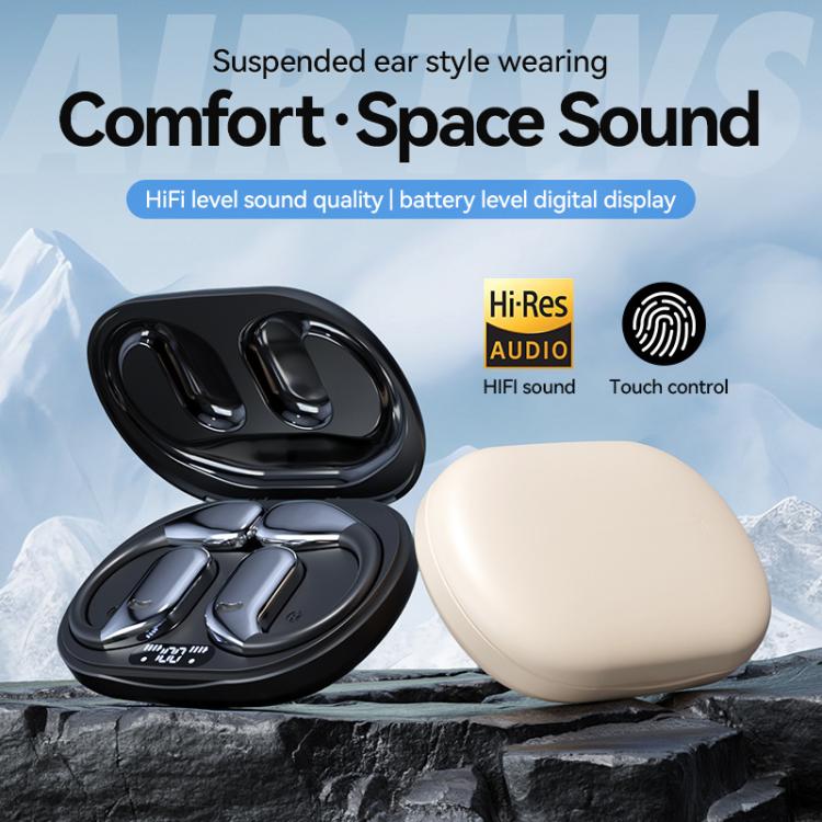 M75 On-Ear AI Intelligent Translation Language Conference Recording Wireless Digital Display Bluetooth Earphone(Black) -  by PMC TechLife | Online Shopping South Africa | PMC TechLife | Buy Now Pay Later Mobicred