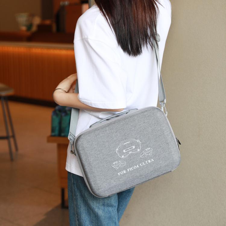 For PICO 4 Ultra BKANO P4U-001 VR Glasses Organizer Handheld Shoulder Bag(Black) - VR Accessories by BKANO | Online Shopping South Africa | PMC TechLife | Buy Now Pay Later Mobicred