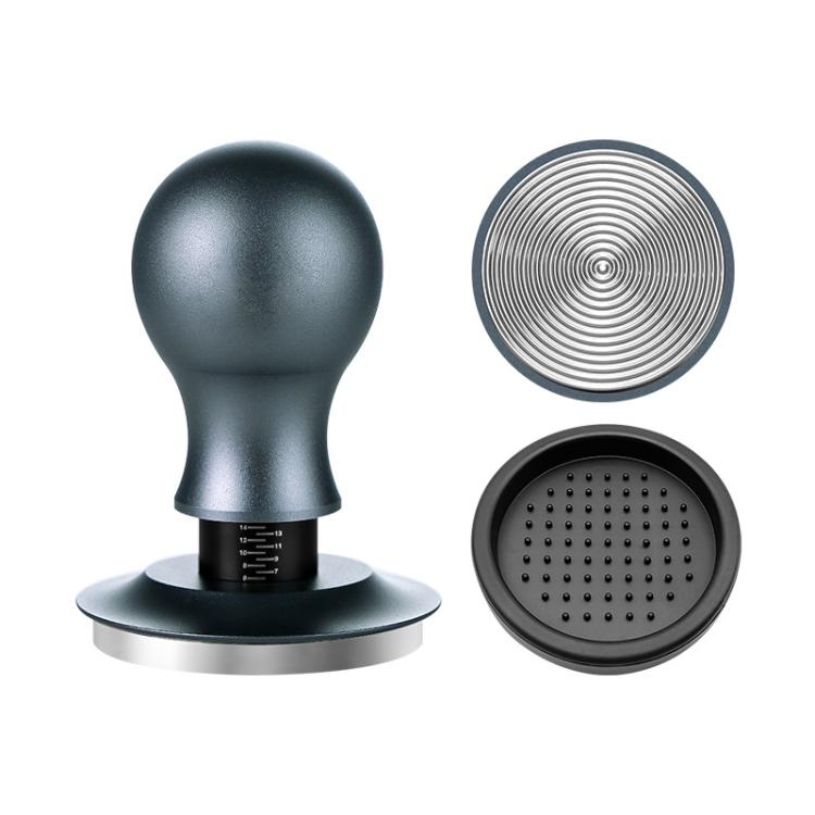 Coffee Constant Pressure Powder Press Adjustable Impact Hammer, Style: Silver Blue Thread+Round Base(51mm) - free shipping - PMC TechLife - Order now!