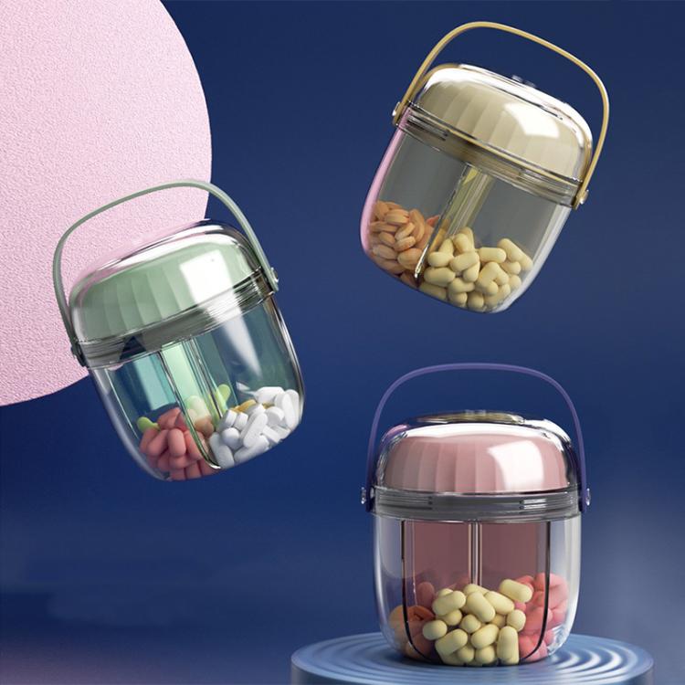 Portable Pill Box Sealed Waterproof Pill Dispenser Drugs Medicine Organizer Dispenser Box, Color: Large Pink - free shipping - PMC TechLife - Order now!