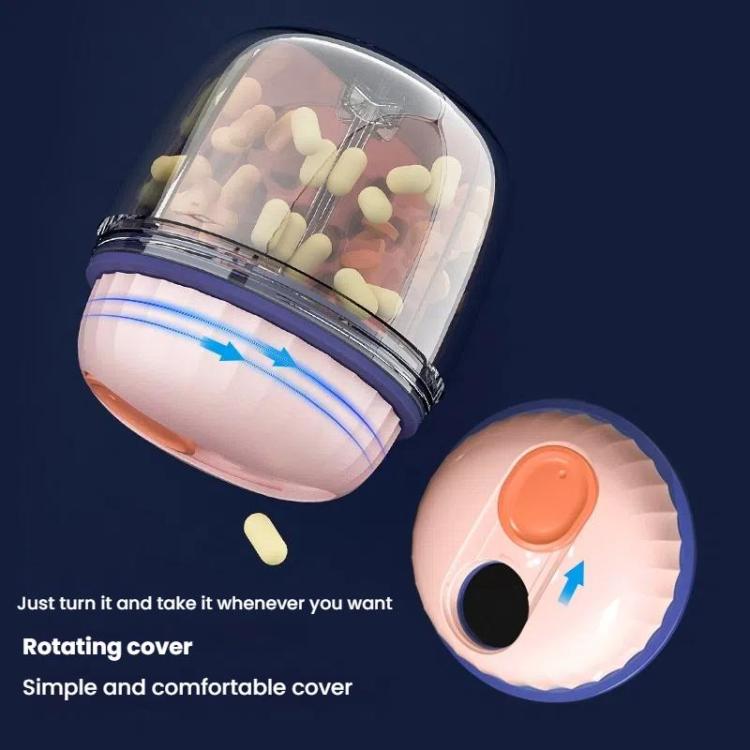 Portable Pill Box Sealed Waterproof Pill Dispenser Drugs Medicine Organizer Dispenser Box, Color: Large Pink - free shipping - PMC TechLife - Order now!
