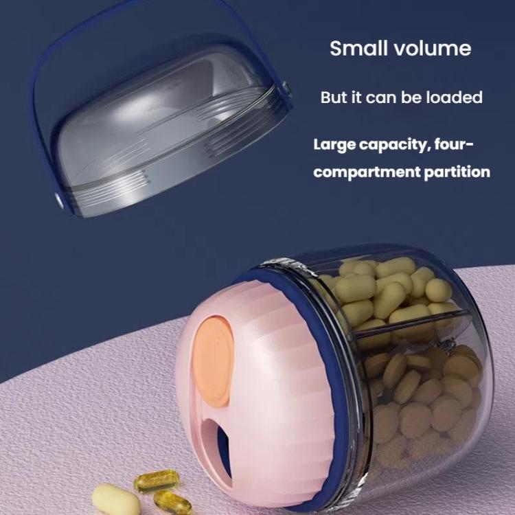 Portable Pill Box Sealed Waterproof Pill Dispenser Drugs Medicine Organizer Dispenser Box, Color: Large Pink - free shipping - PMC TechLife - Order now!