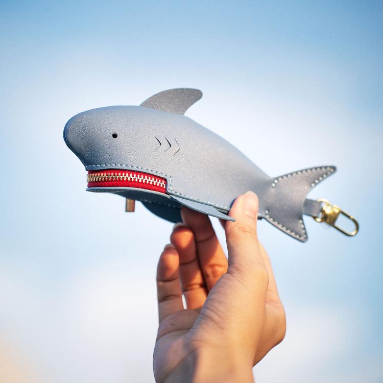 Hallmo Universal Shark-Shaped Key Protective Cover Multifunctional Car Key Storage Bag, Color: Dark Blue - free shipping - PMc TechLife - Order now!