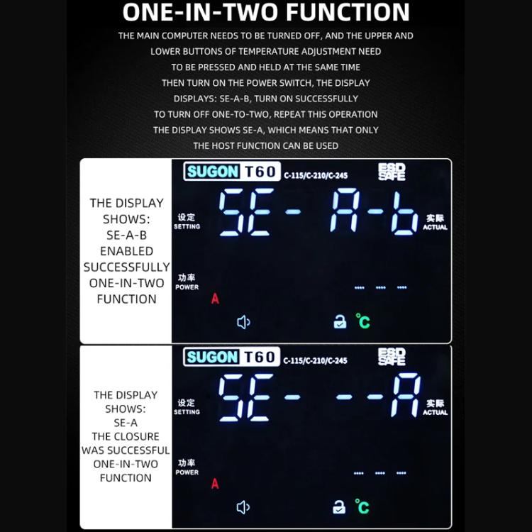 SUGON T60+210 Handle+I/K/IS Tips x 3 Precision Soldering Station Soldering Iron Set Cell Phone Repair Soldering Tool(US Plug) - free shipping - PMc TechLife - Order now!