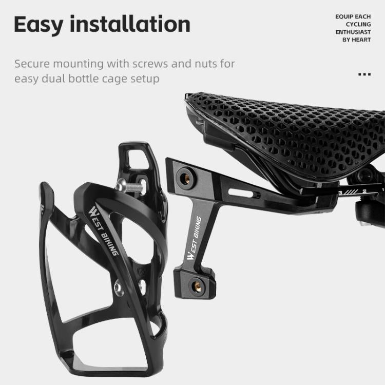 WEST BIKING Bicycle Saddle Adapter Extension Bottle Holder(Black) - free shipping - PMC TechLife - Order now!