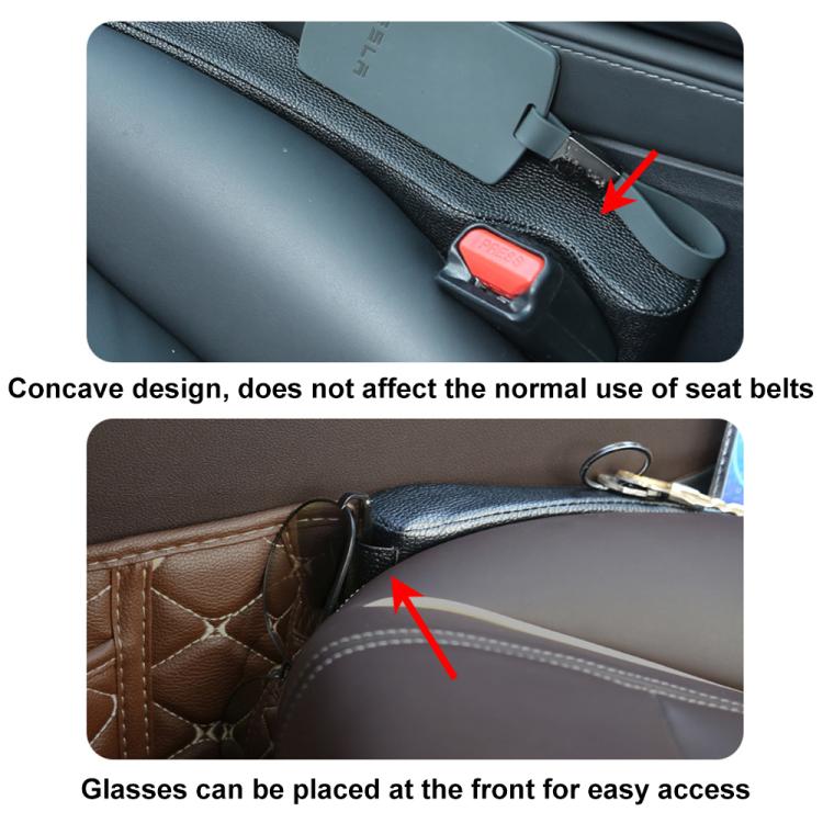 4156 1pair Car Seat Gap Plugs Leakproof Strips Vehicle Interior Supplies Seat Side Seam Strips(Beige) - Seat Accessories by PMc TechLife | Online Shopping South Africa | PMc TechLife | Buy Now Pay Later Mobicred