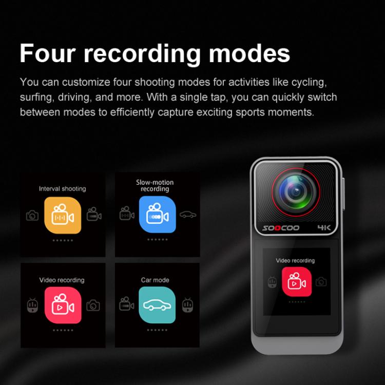 SOOCOO SAW1 Pro With 32G Memory Card 4K HD Anti-Shake Waterproof Motorcycle Riding Recorder Chest Head Mounted Diving Thumb Camera - free shipping - PMC TechLife - Order now!