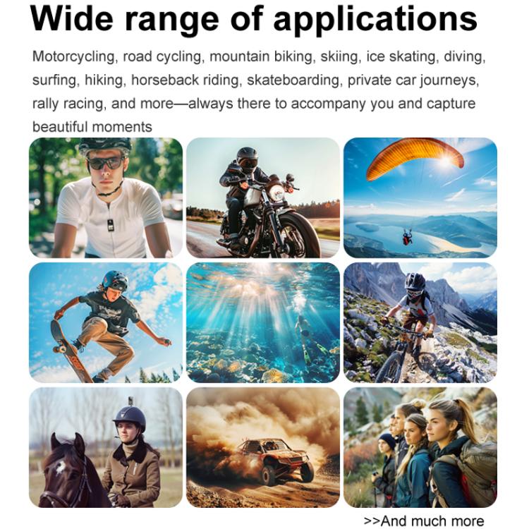 SOOCOO SAW1 With 128G Memory Card 4K HD Anti-Shake Waterproof Motorcycle Riding Recorder Chest Head Mounted Diving Thumb Camera - free shipping - PMC TechLife - Order now!