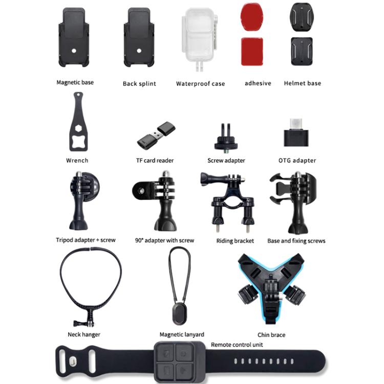 SOOCOO SAW1 Pro With 32G Memory Card 4K HD Anti-Shake Waterproof Motorcycle Riding Recorder Chest Head Mounted Diving Thumb Camera - free shipping - PMC TechLife - Order now!